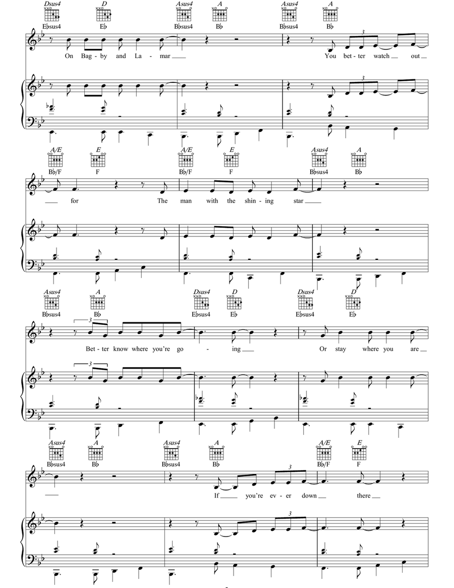 If You Ever Go To Houston Acoustic Guitar scores gallery preview page 3