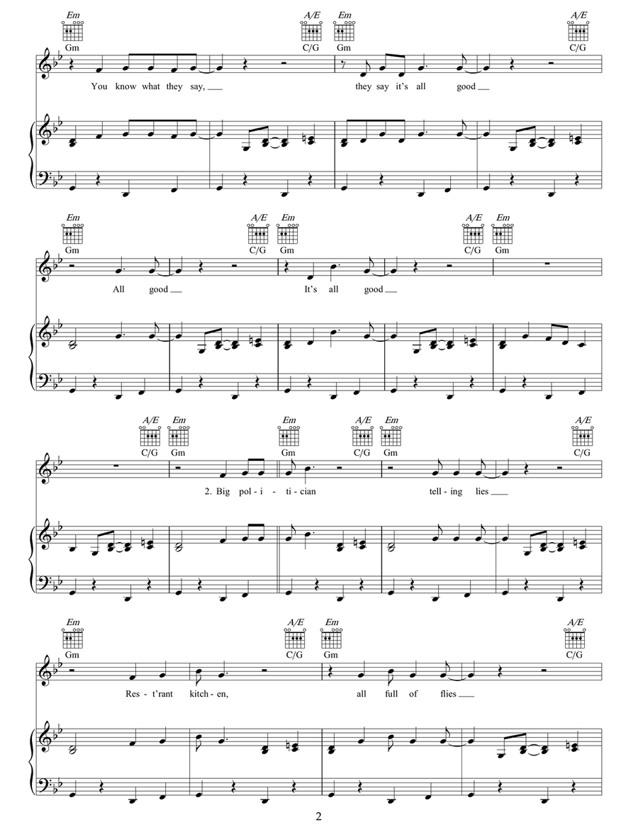 It's All Good Acoustic Guitar scores gallery preview page 2