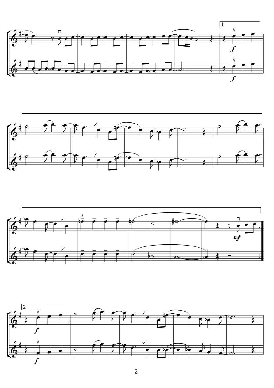Merry Xmas Everybody Merry Xmas Everybody String Duet scores gallery preview page 2