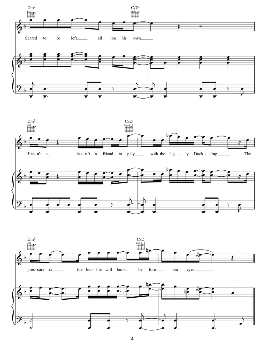 Squonk Squonk Piano, Vocal, Guitar scores gallery preview page 4