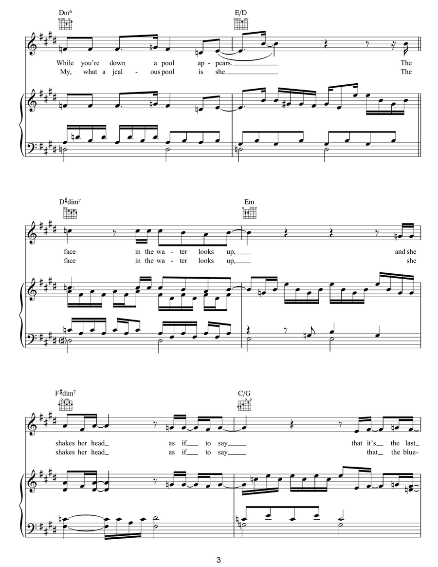 Ripples Ripples Piano, Vocal, Guitar scores gallery preview page 3