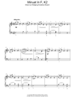 Minuet in F Major, K.2