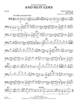 And So It Goes - Cello