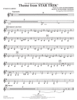 Theme from Star Trek (TV Series) - Bb Bass Clarinet