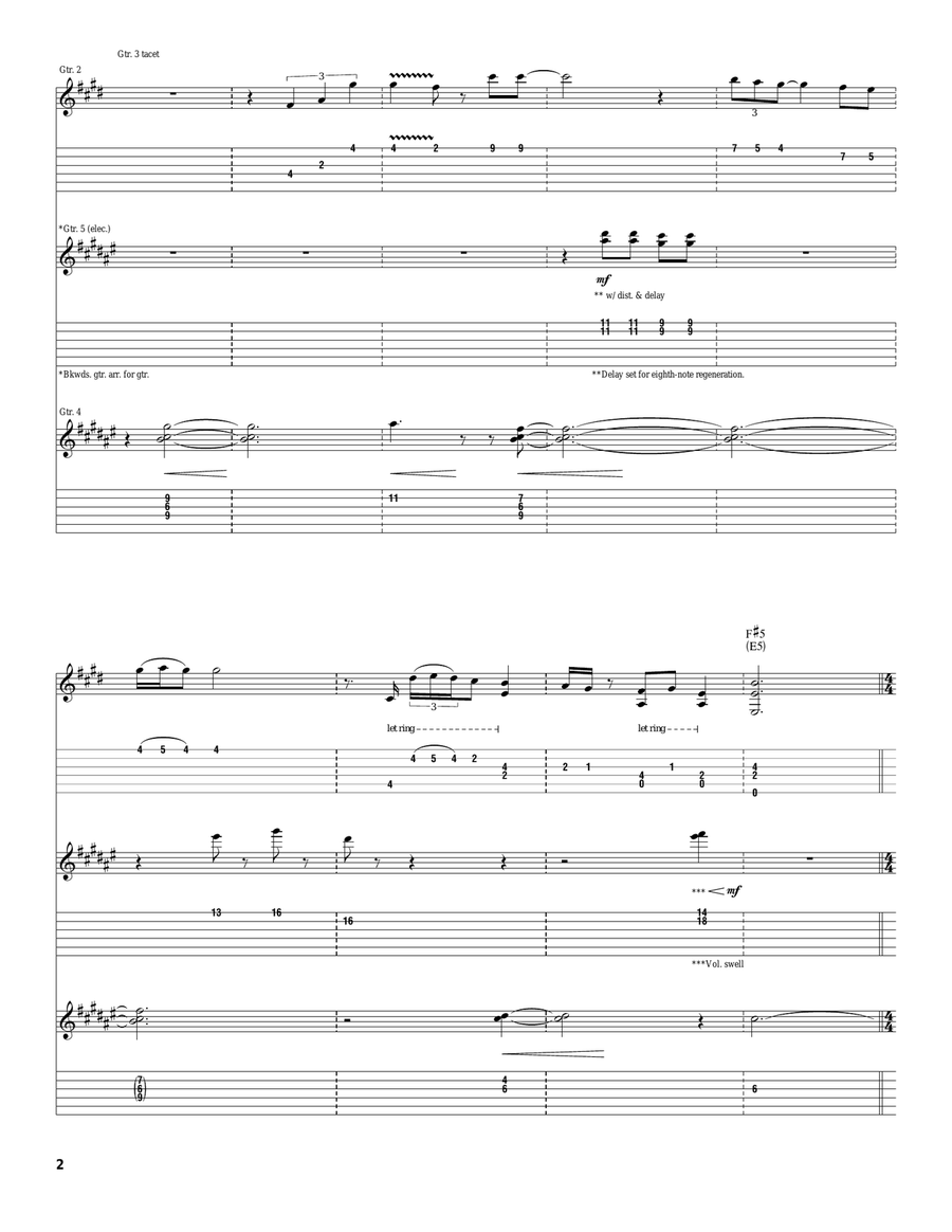 Sea Secret Sea Secret Acoustic Guitar scores gallery preview page 2