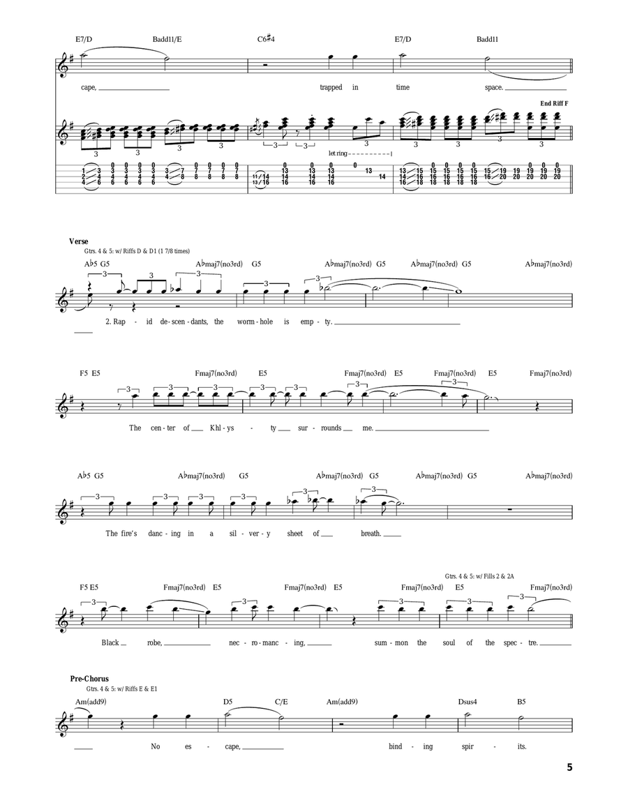Divinations Divinations Acoustic Guitar scores gallery preview page 5