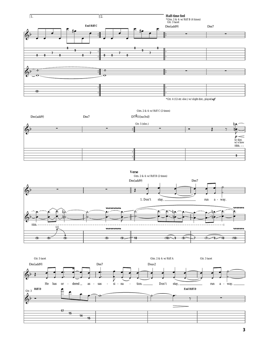 The Czar The Czar Acoustic Guitar scores gallery preview page 3