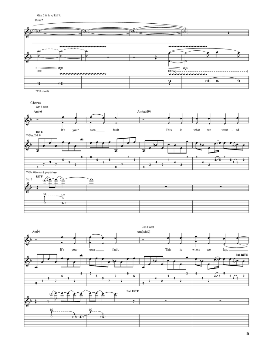 The Czar The Czar Acoustic Guitar scores gallery preview page 5