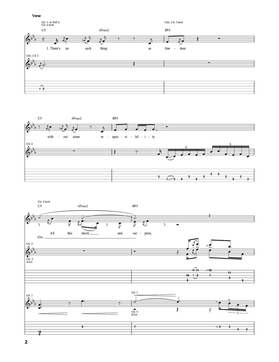 Sad Legacy Sad Legacy Acoustic Guitar scores gallery preview page 2