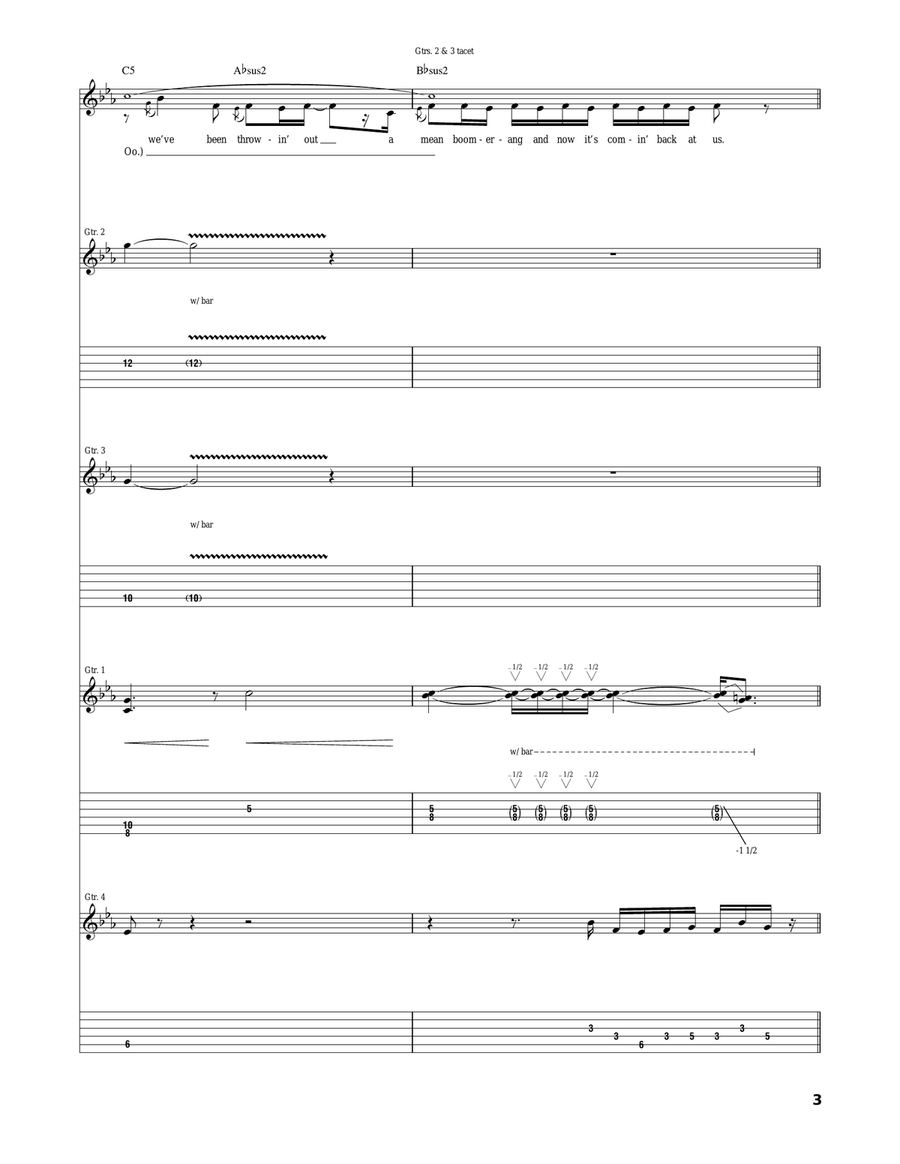 Sad Legacy Sad Legacy Acoustic Guitar scores gallery preview page 3