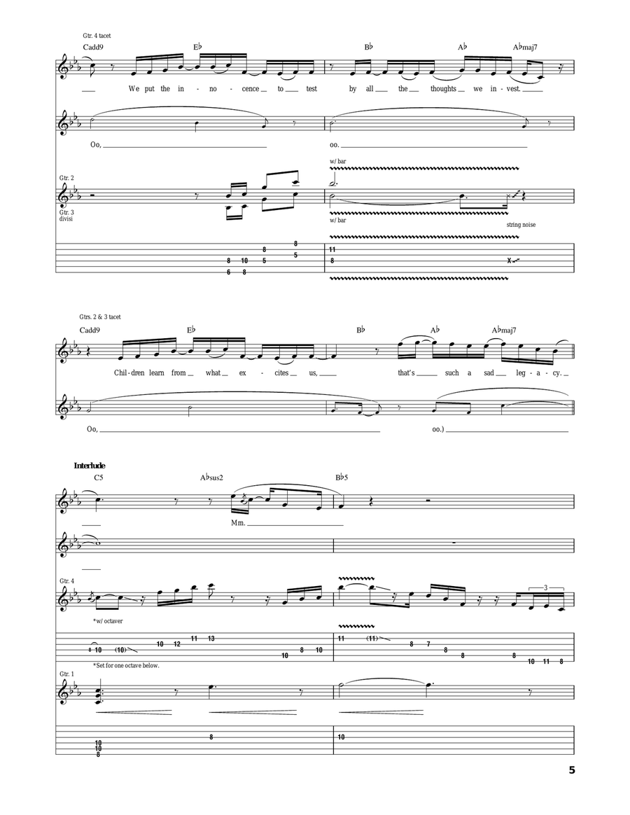Sad Legacy Sad Legacy Acoustic Guitar scores gallery preview page 5