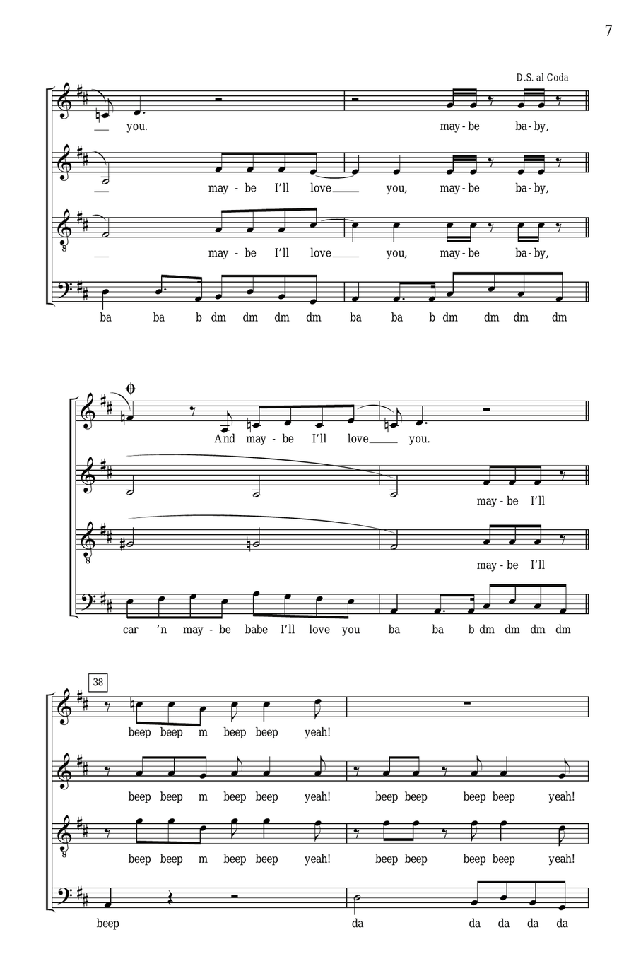 Drive My Car Drive My Car 4-Part scores gallery preview page 6