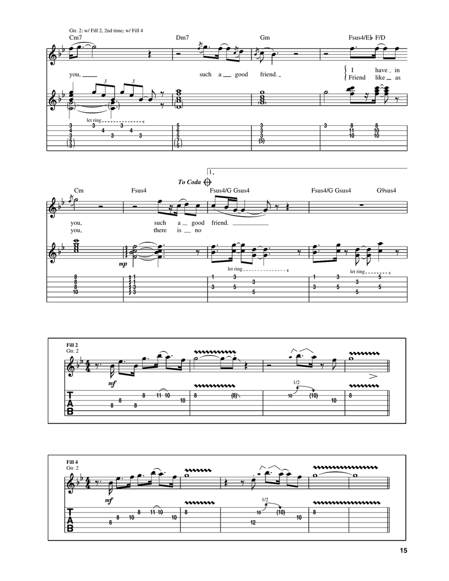 Friends Friends Acoustic Guitar scores gallery preview page 4