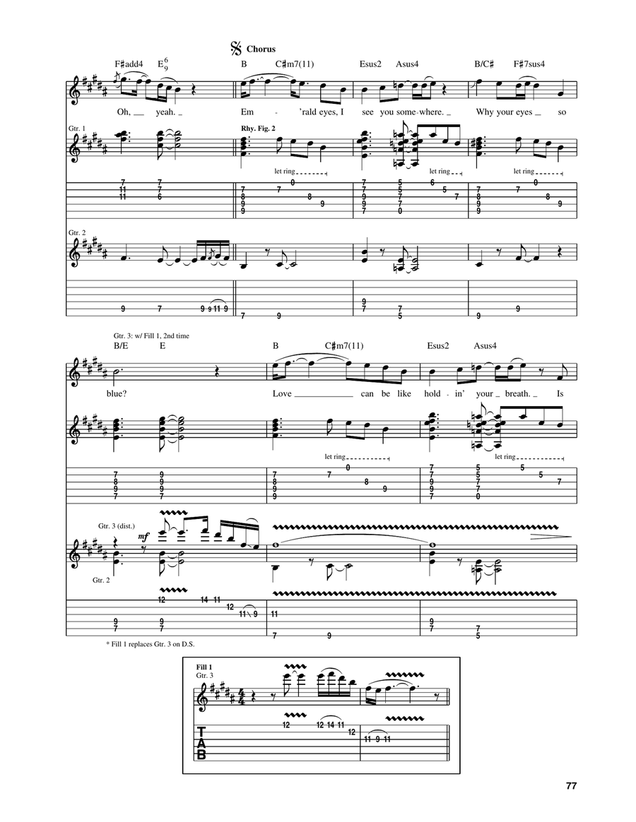 Emerald Eyes Emerald Eyes Acoustic Guitar scores gallery preview page 4