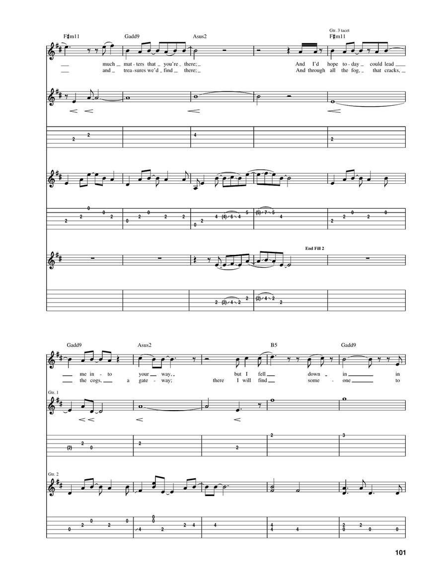 When The Sun Meets The Sky Acoustic Guitar scores gallery preview page 3