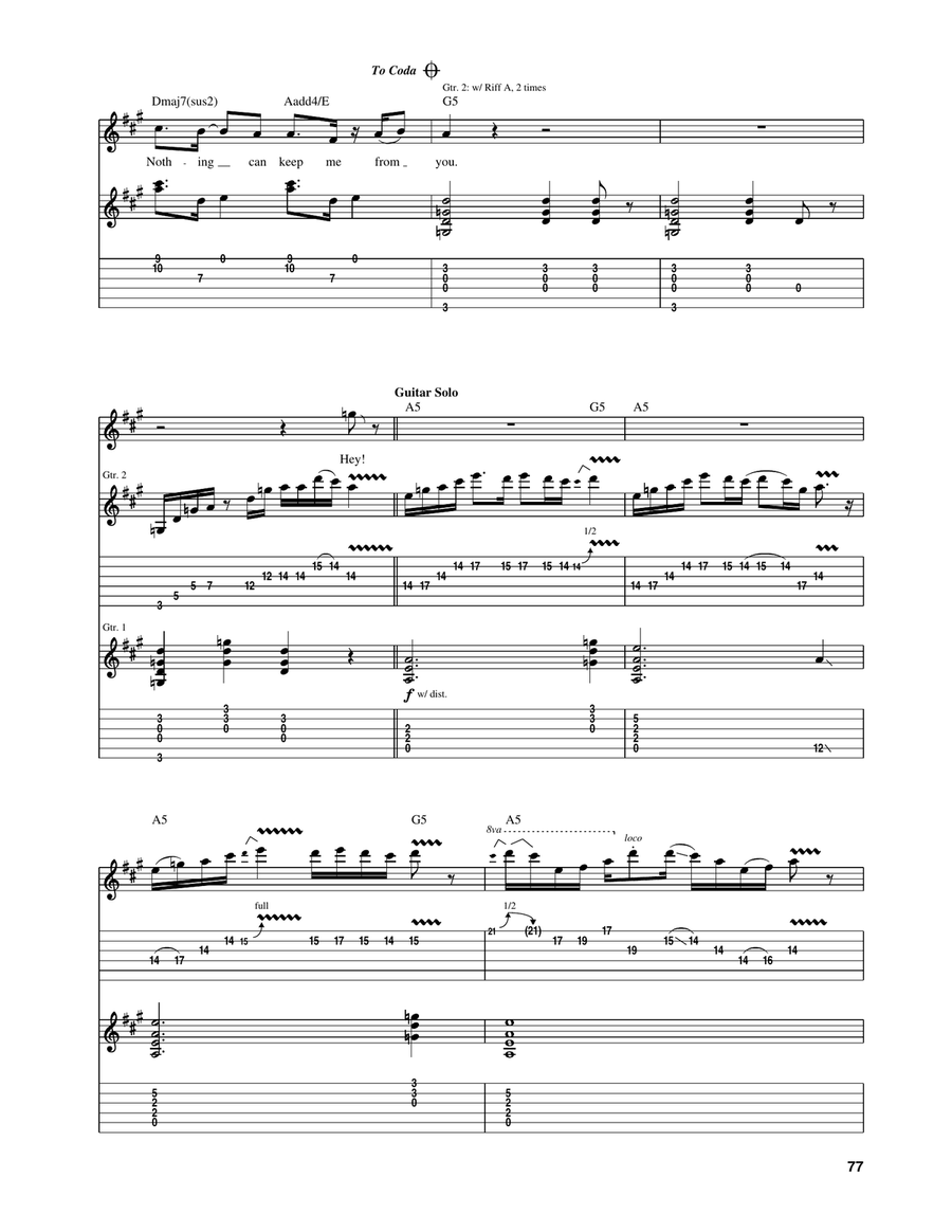 Nothing Can Keep Me From You Acoustic Guitar scores gallery preview page 4