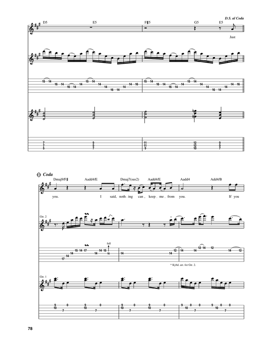 Nothing Can Keep Me From You Acoustic Guitar scores gallery preview page 5