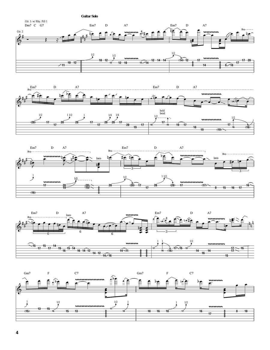 Man Of Many Words Acoustic Guitar scores gallery preview page 4