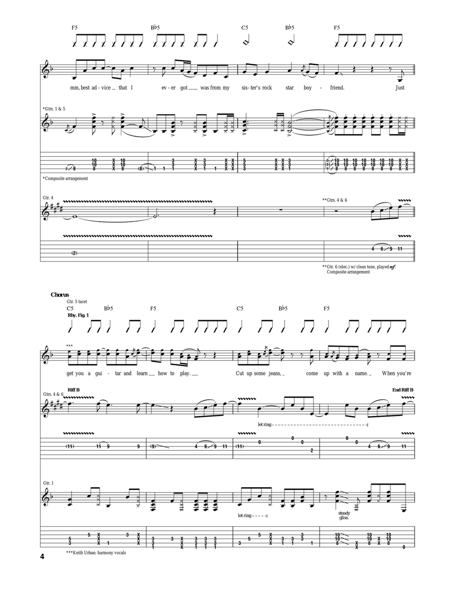 Start A Band Start A Band Acoustic Guitar scores gallery preview page 4