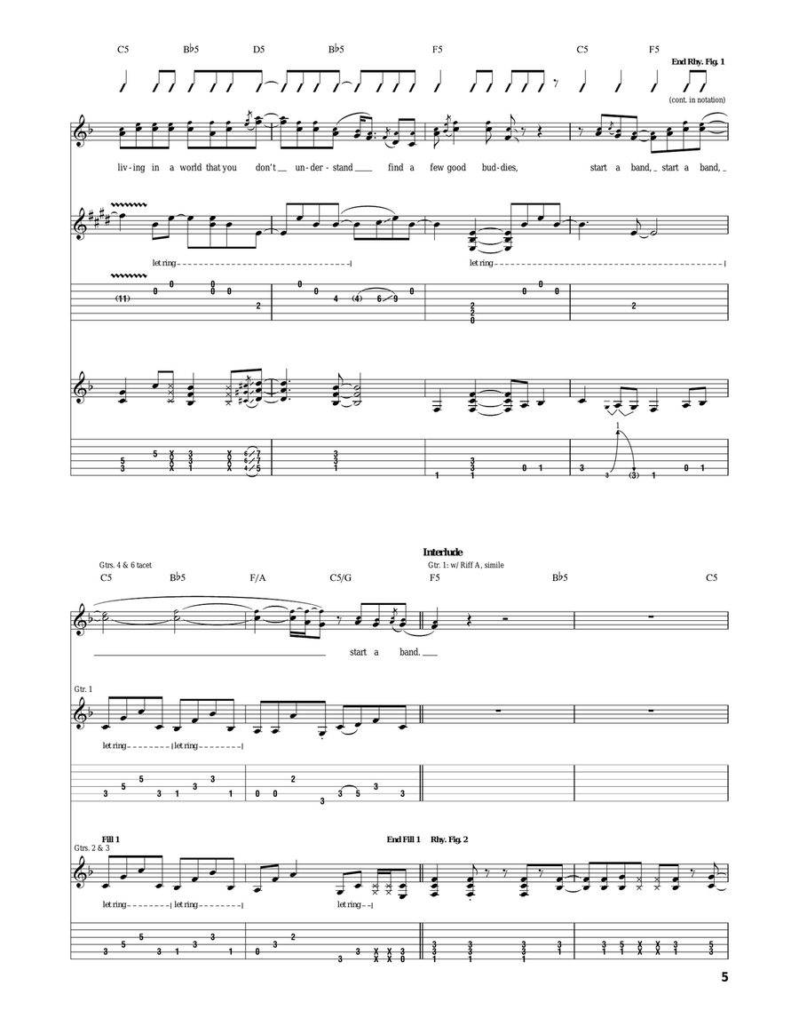Start A Band Start A Band Acoustic Guitar scores gallery preview page 5