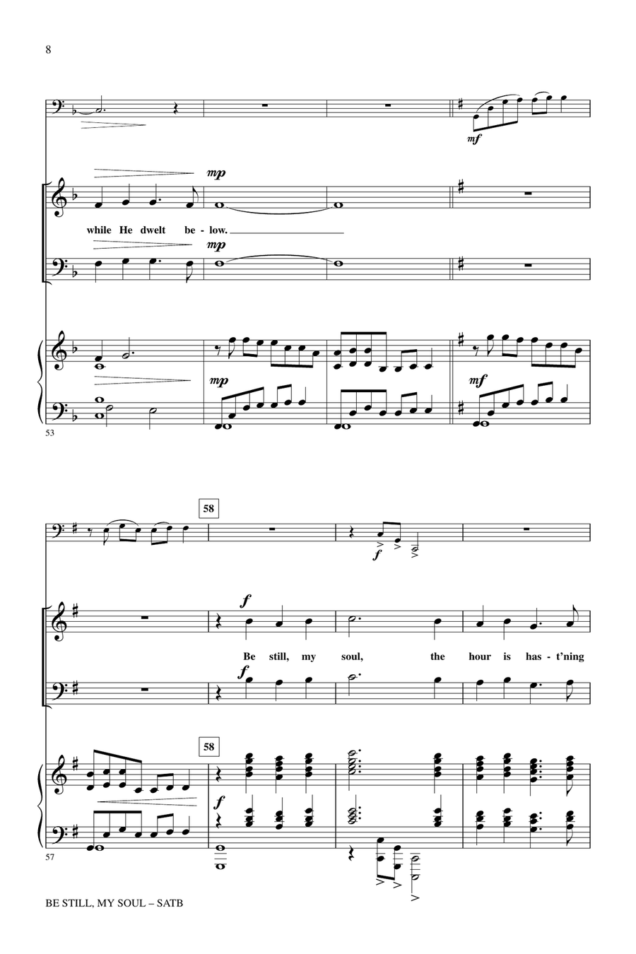 Be Still My Soul Be Still My Soul 4-Part scores gallery preview page 7