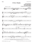 O Give Thanks - Flute