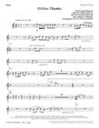 O Give Thanks - Oboe