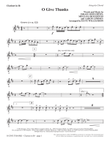 O Give Thanks - Bb Clarinet