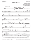 O Give Thanks - Trombone 1 & 2