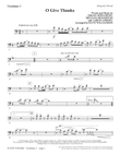 O Give Thanks - Trombone 3