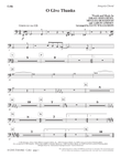 O Give Thanks - Cello