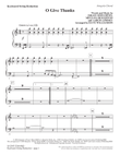 O Give Thanks - Keyboard String Reduction