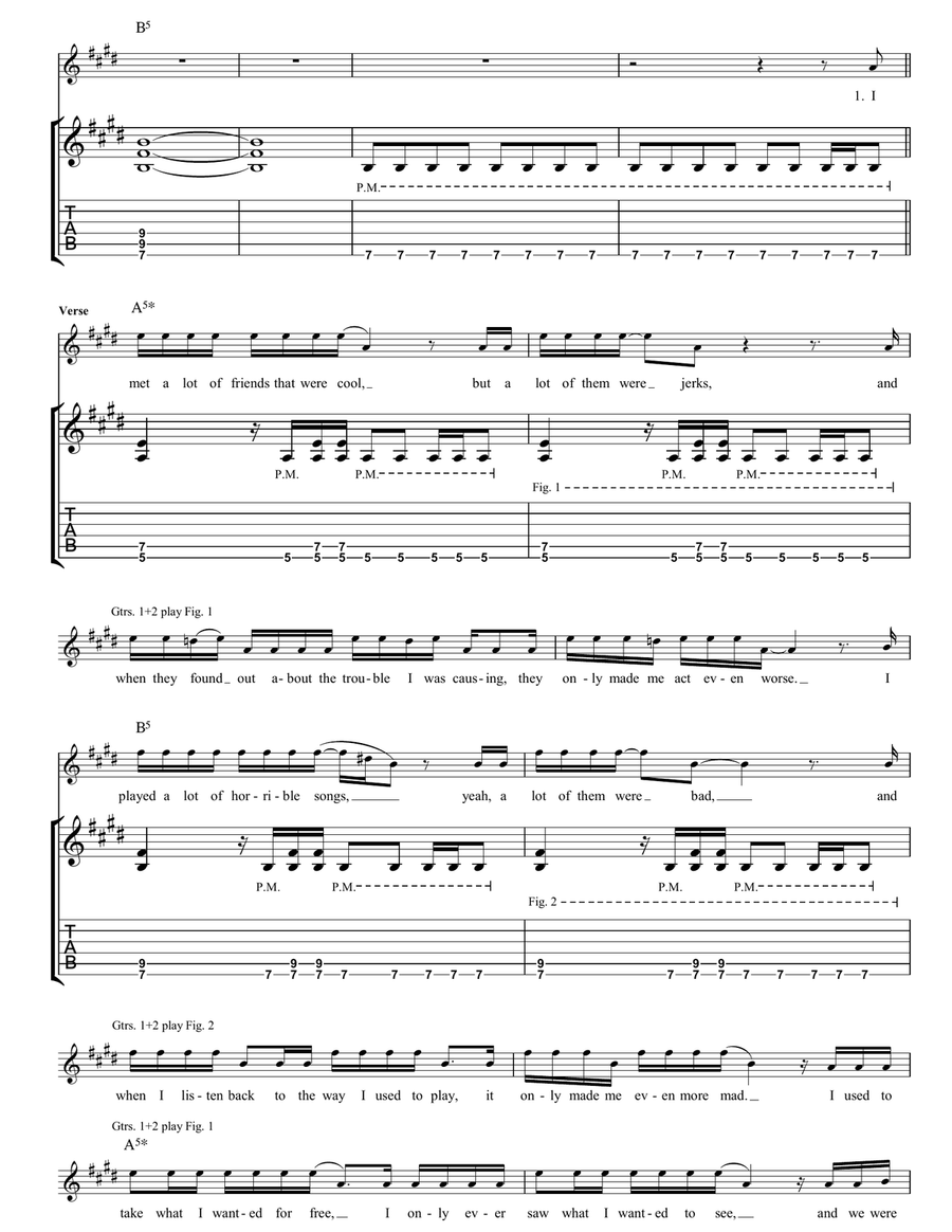 Tear It Up Tear It Up Guitar Tablature scores gallery preview page 2