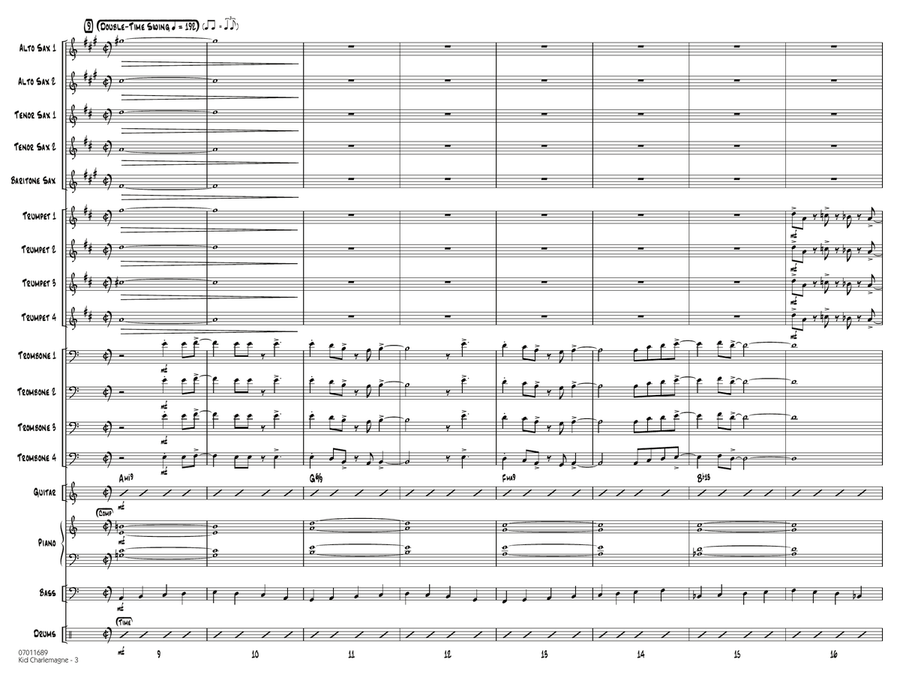 Kid Charlemagne - Conductor Score (Full Score) Jazz Ensemble scores gallery preview page 3