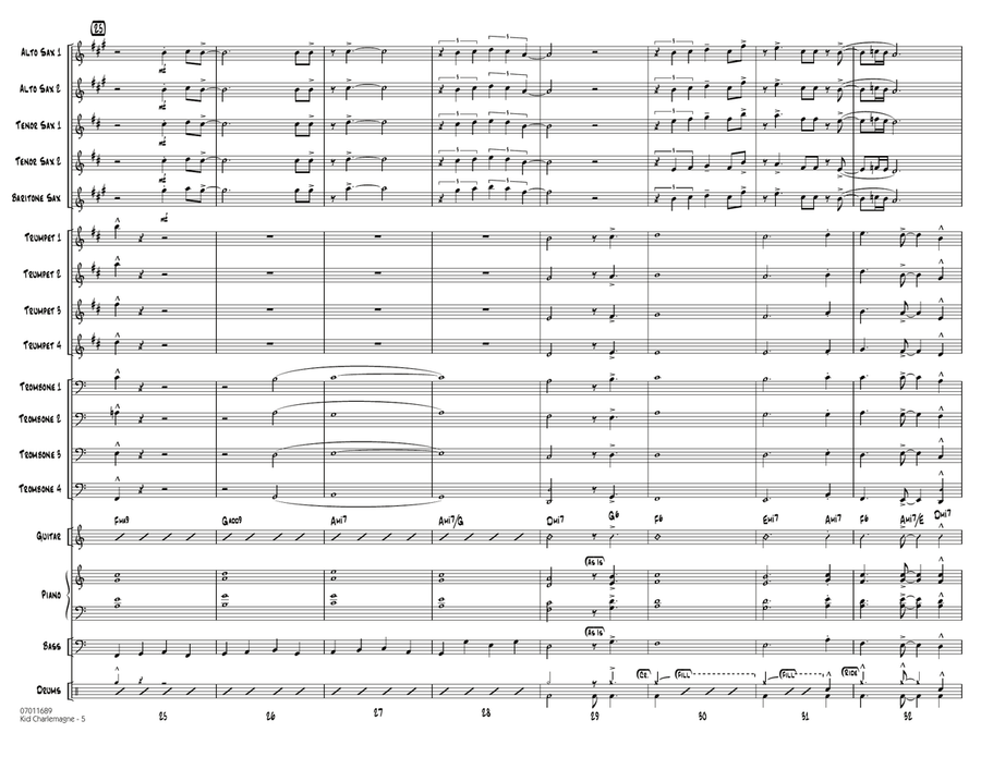 Kid Charlemagne - Conductor Score (Full Score) Jazz Ensemble scores gallery preview page 5