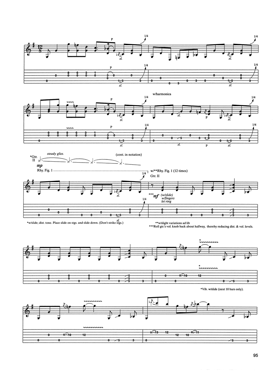 Slow Down Blues Slow Down Blues Acoustic Guitar scores gallery preview page 2