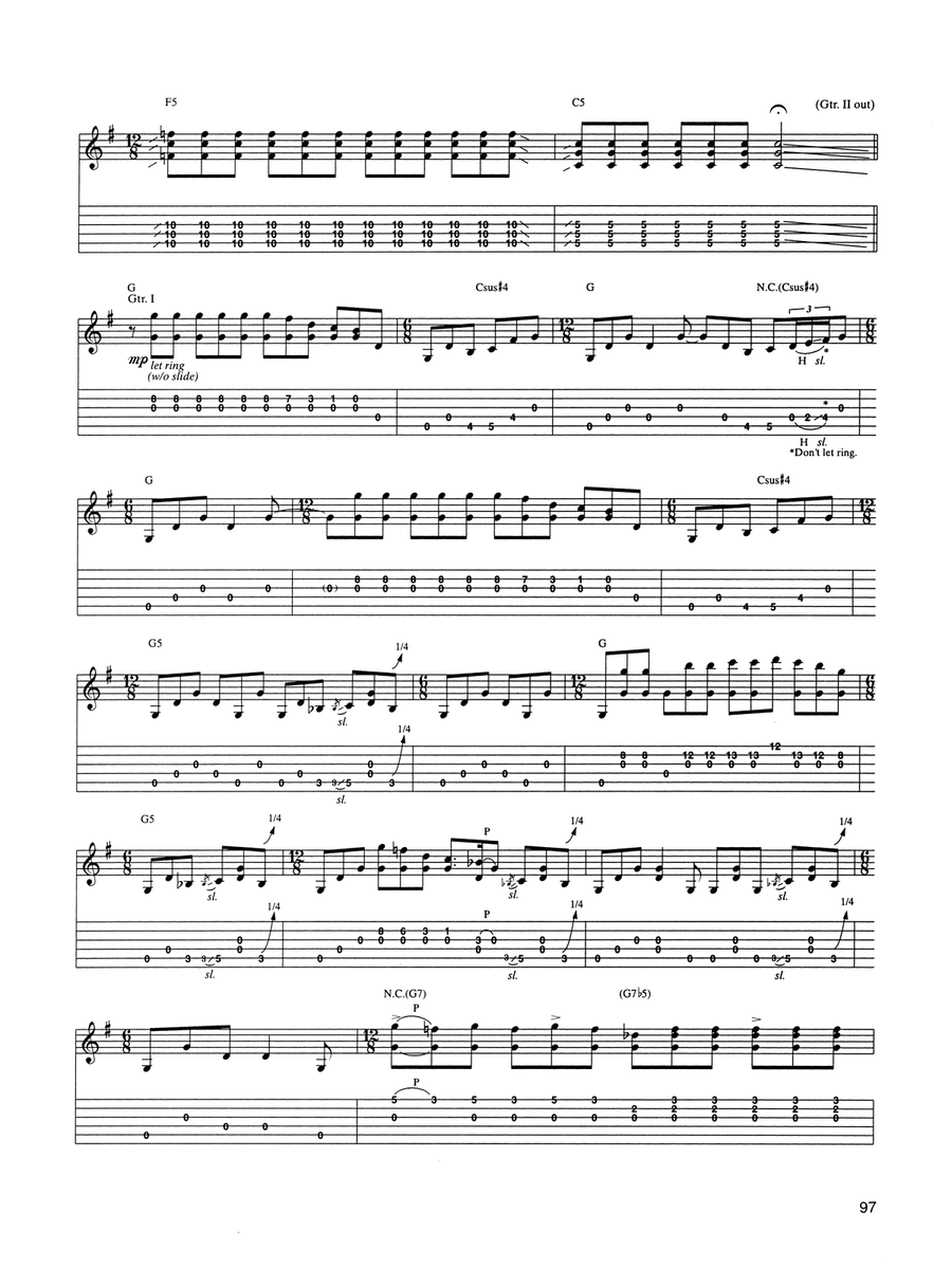Slow Down Blues Slow Down Blues Acoustic Guitar scores gallery preview page 4