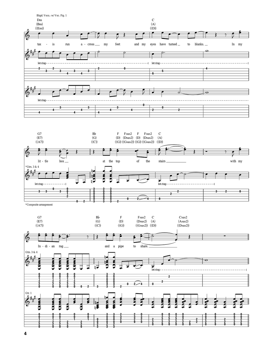 Pocahontas Pocahontas Acoustic Guitar scores gallery preview page 4