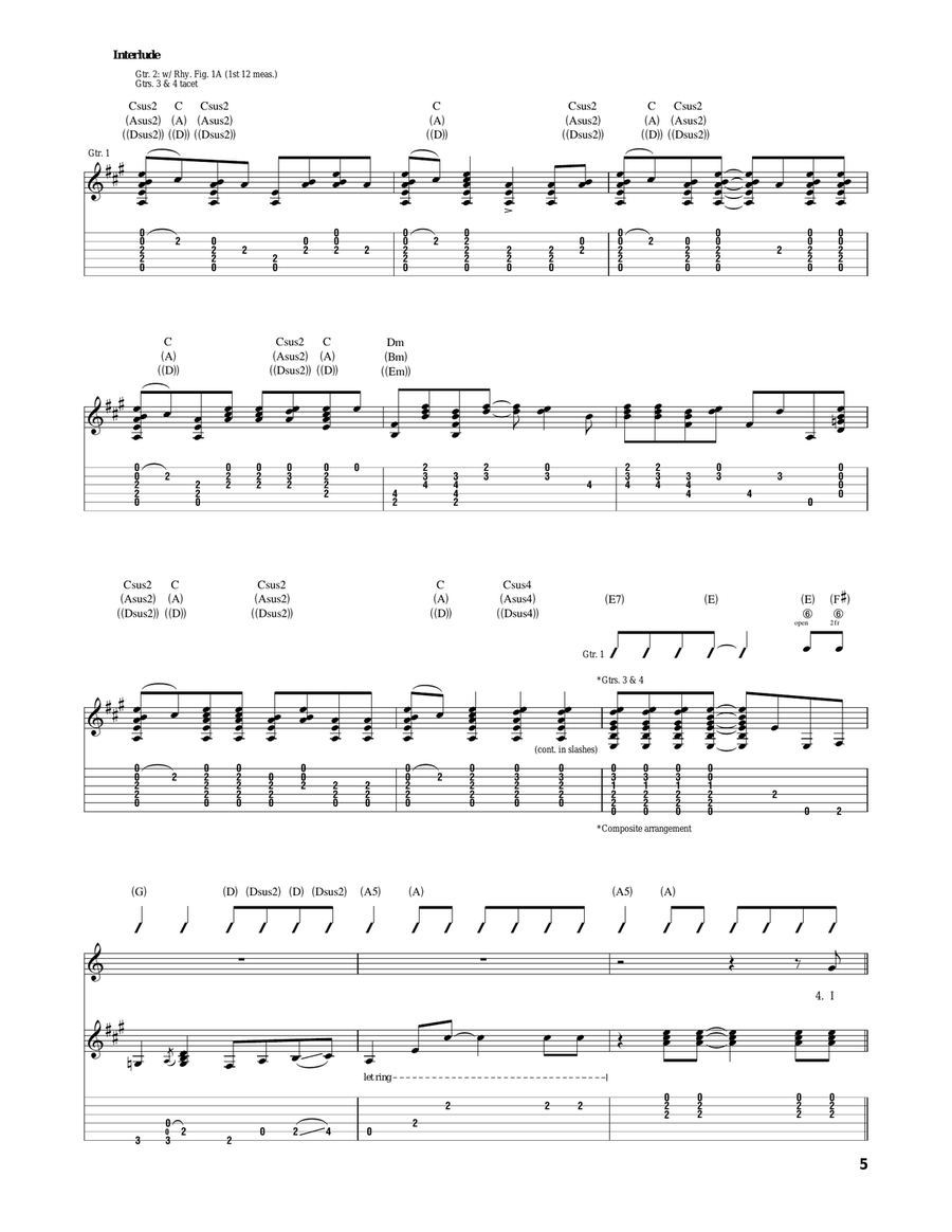 Pocahontas Pocahontas Acoustic Guitar scores gallery preview page 5