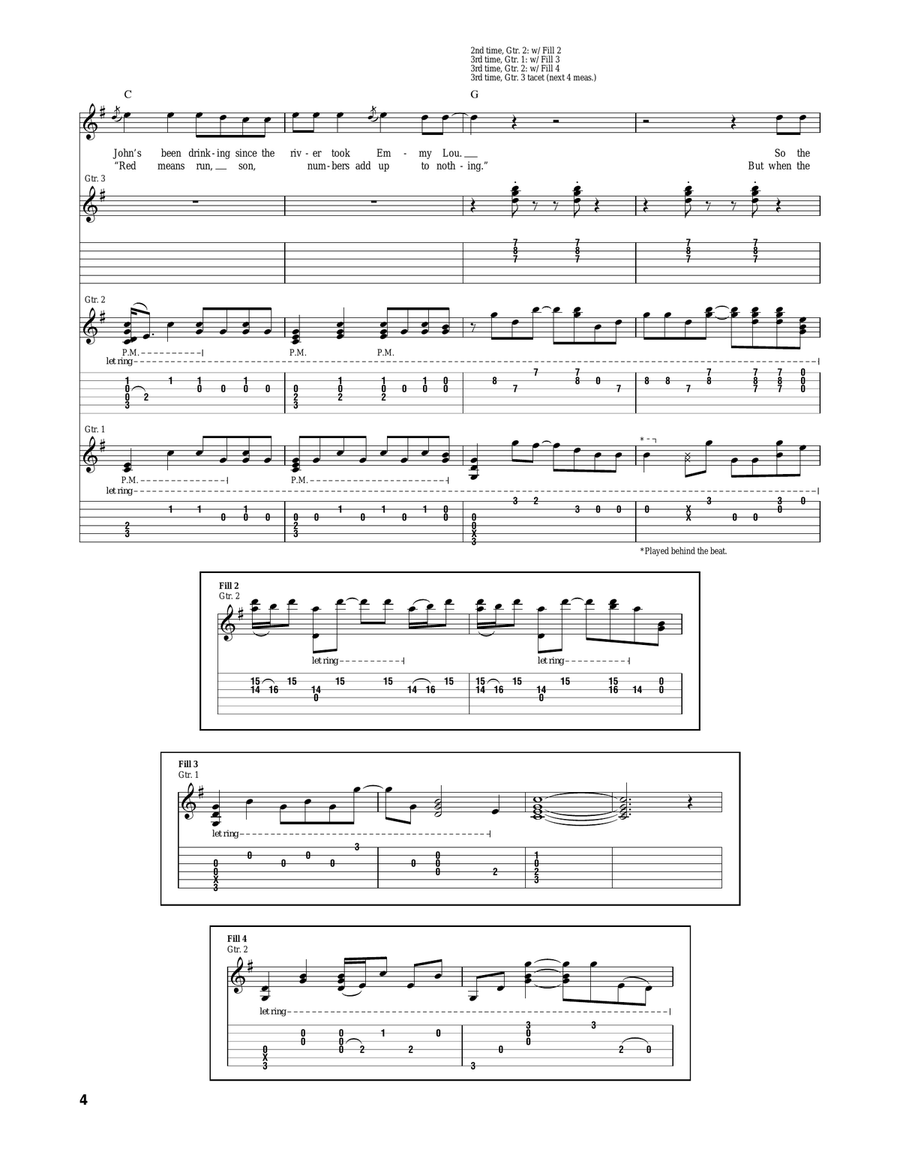 Powderfinger Powderfinger Acoustic Guitar scores gallery preview page 4