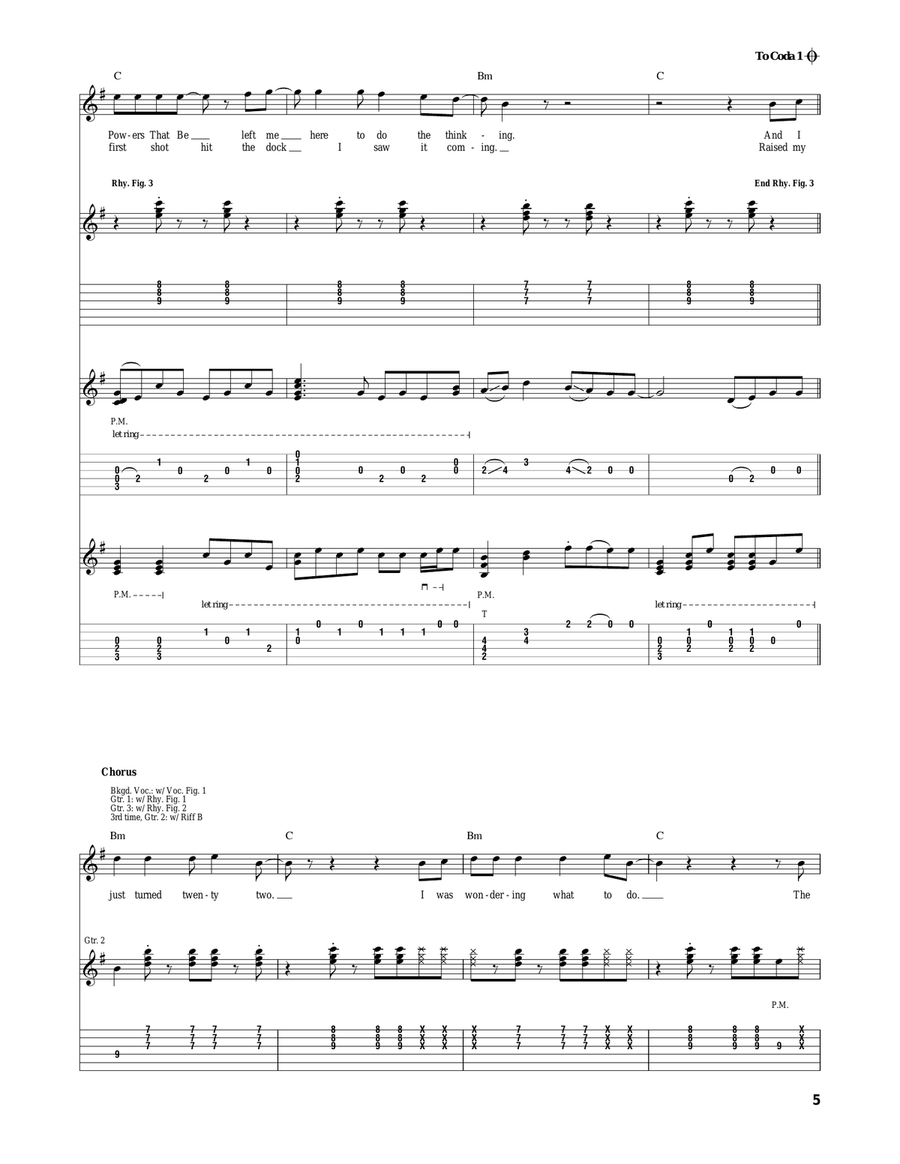 Powderfinger Powderfinger Acoustic Guitar scores gallery preview page 5