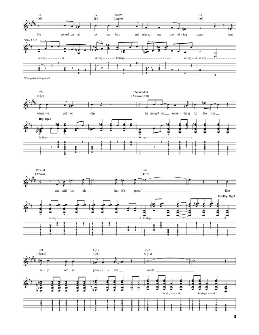Ride My Llama Ride My Llama Acoustic Guitar scores gallery preview page 3