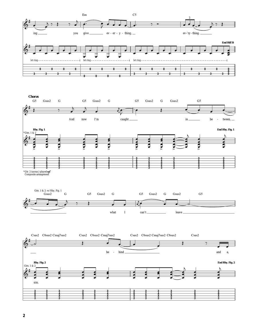 Fly One Time Fly One Time Acoustic Guitar scores gallery preview page 2