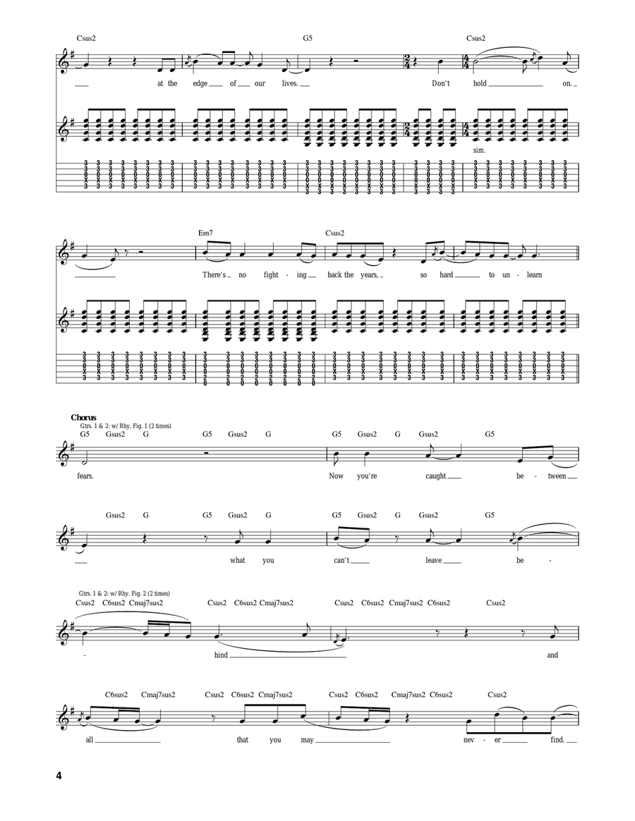 Fly One Time Fly One Time Acoustic Guitar scores gallery preview page 4