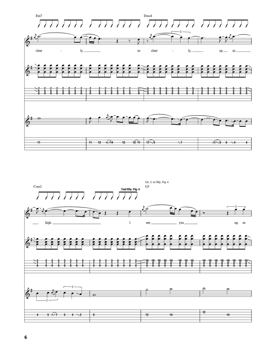 Fly One Time Fly One Time Acoustic Guitar scores gallery preview page 6