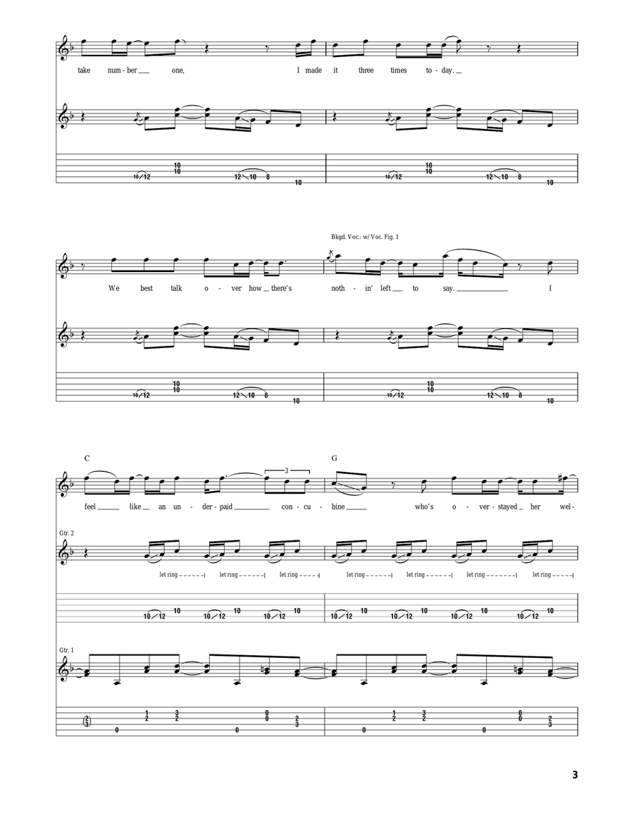 Lay There And Hate Me Lay There And Hate Me Acoustic Guitar scores gallery preview page 3