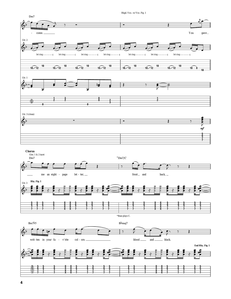 Lay There And Hate Me Lay There And Hate Me Acoustic Guitar scores gallery preview page 4