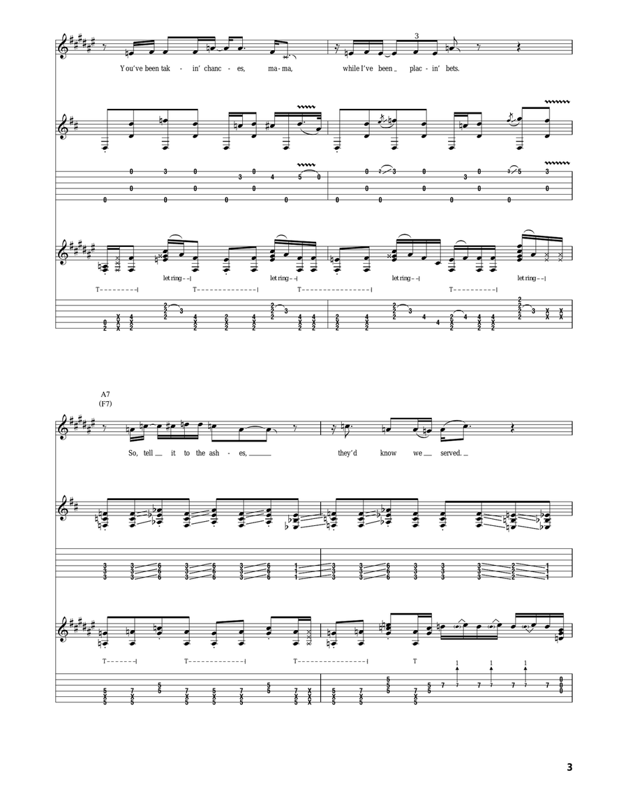 Number With No Name Number With No Name Acoustic Guitar scores gallery preview page 3
