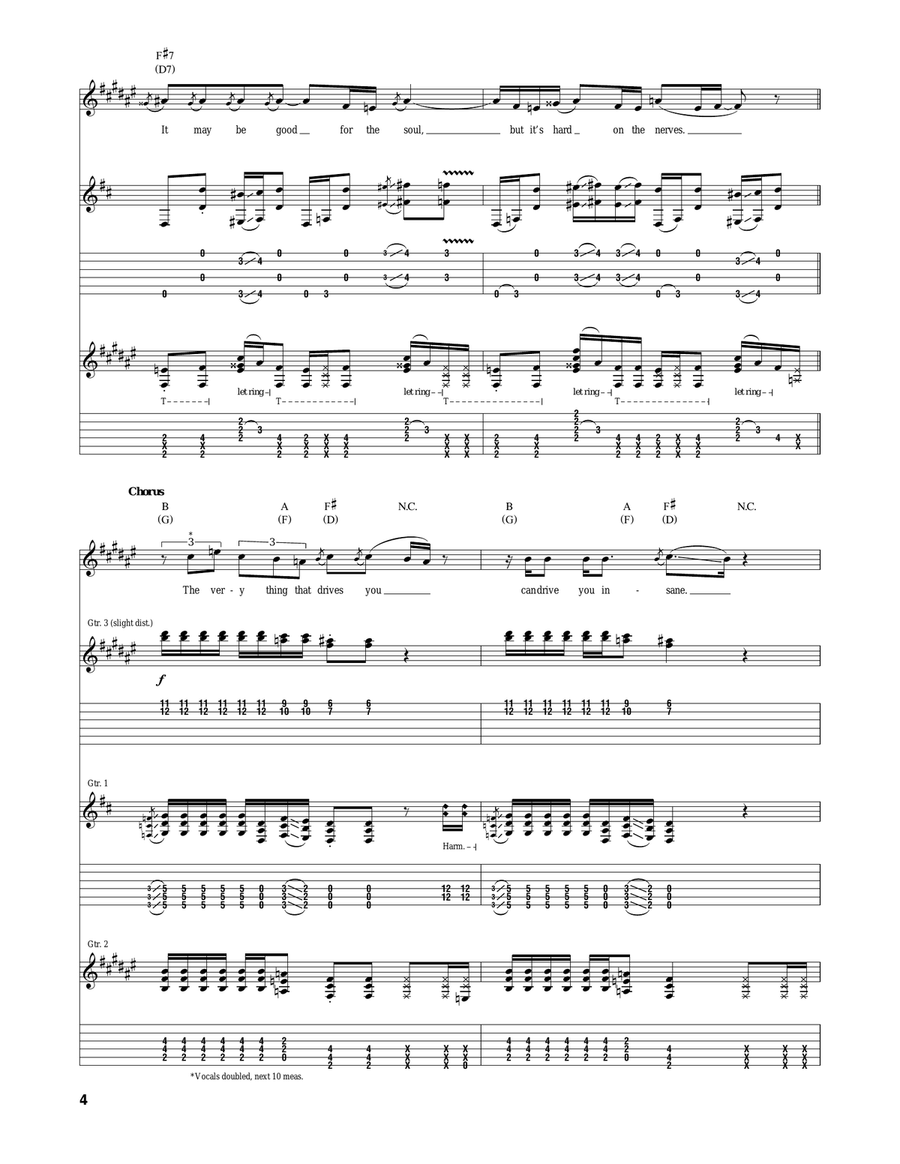 Number With No Name Number With No Name Acoustic Guitar scores gallery preview page 4