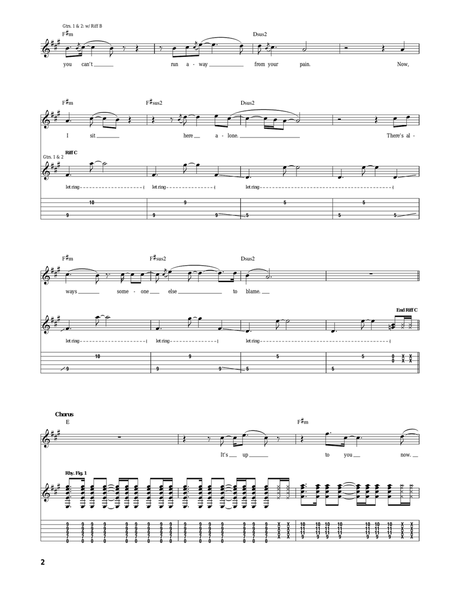 Up To You Now Up To You Now Acoustic Guitar scores gallery preview page 2
